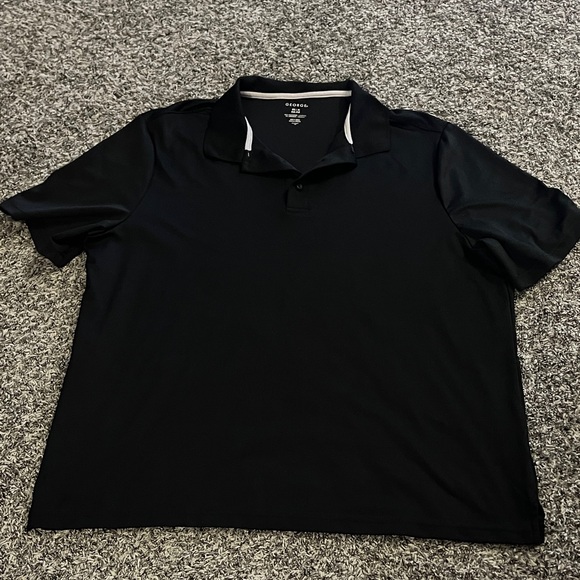 Vintage George Men's Classic Black Polo Shirt (XL) - Picture 1 of 6